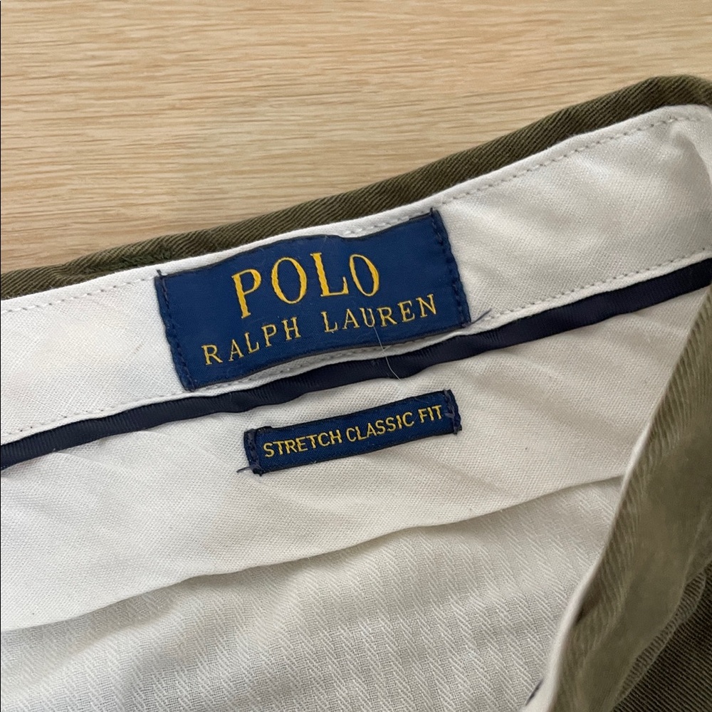 Polo by Ralph Lauren Men's Olive Chinos 35/30 - Picture 2 of 10